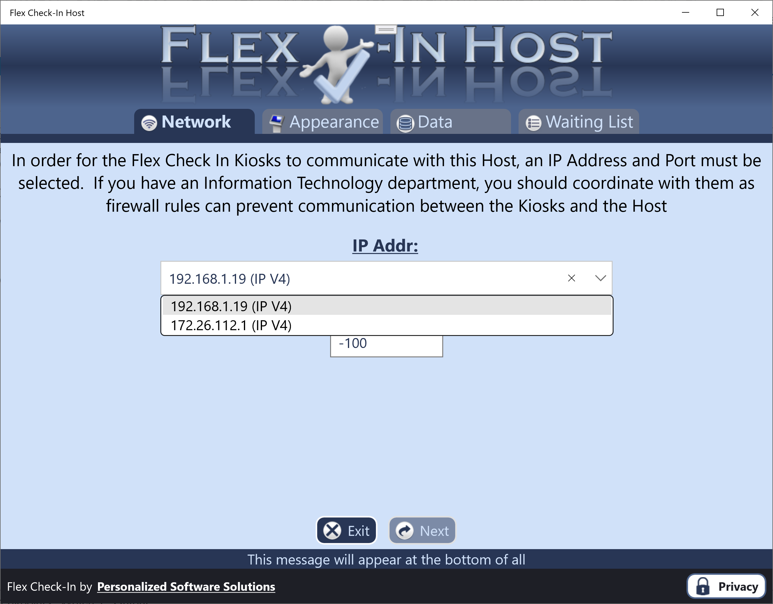 Network Configuration