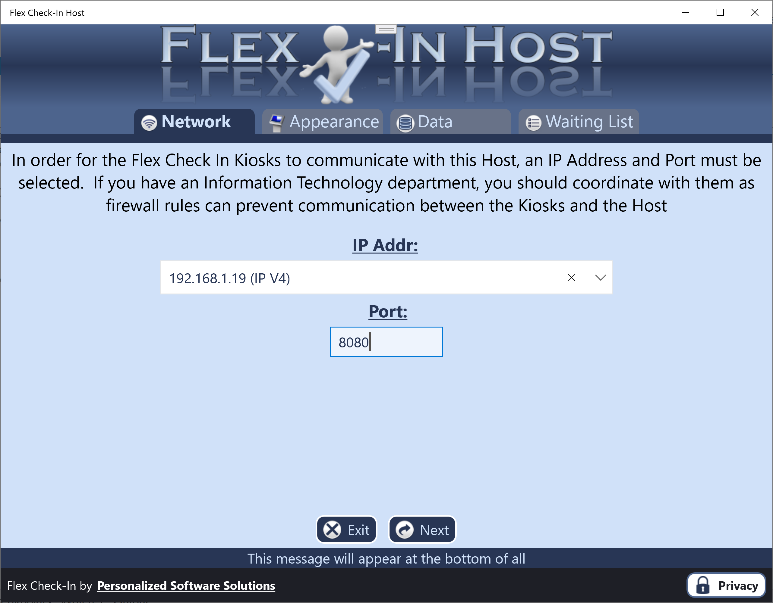 Select a port