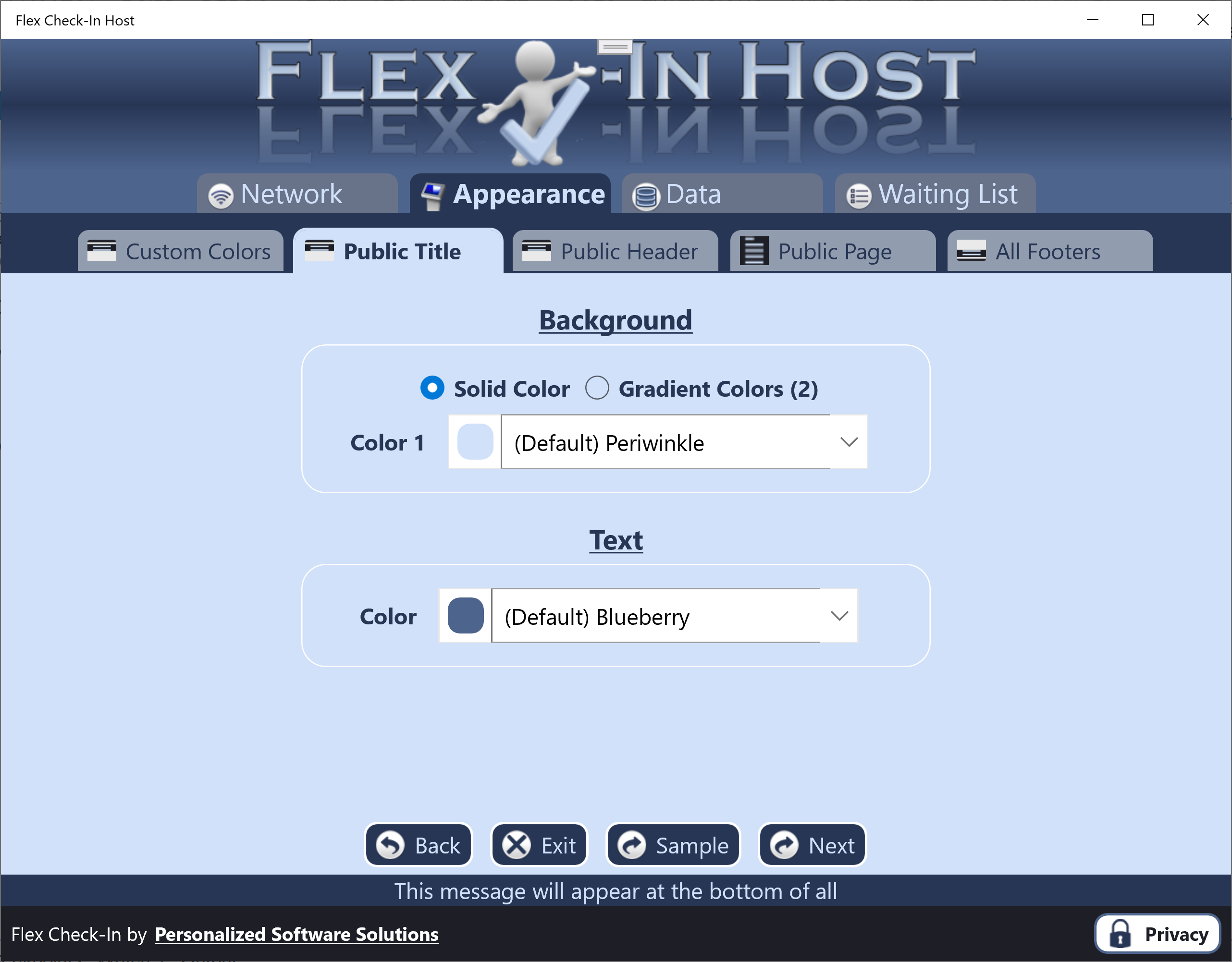 Configure appearance 