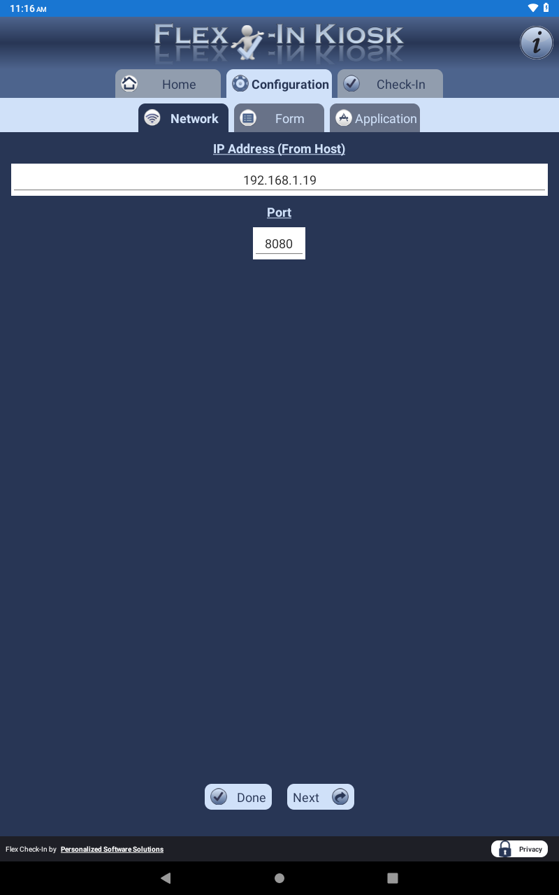 Network Configuraiton