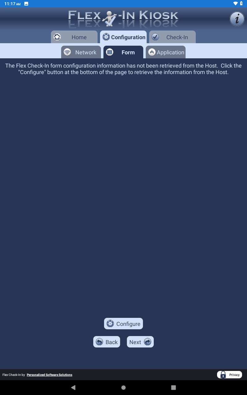 Retrieve configuraiton