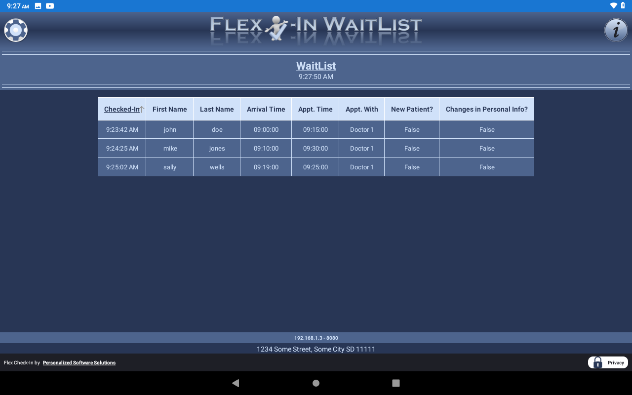 Private Waiting List