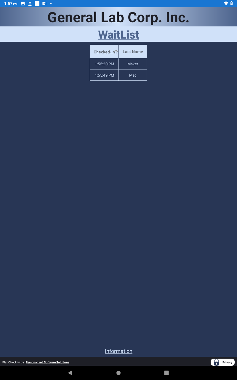 Public WaitList