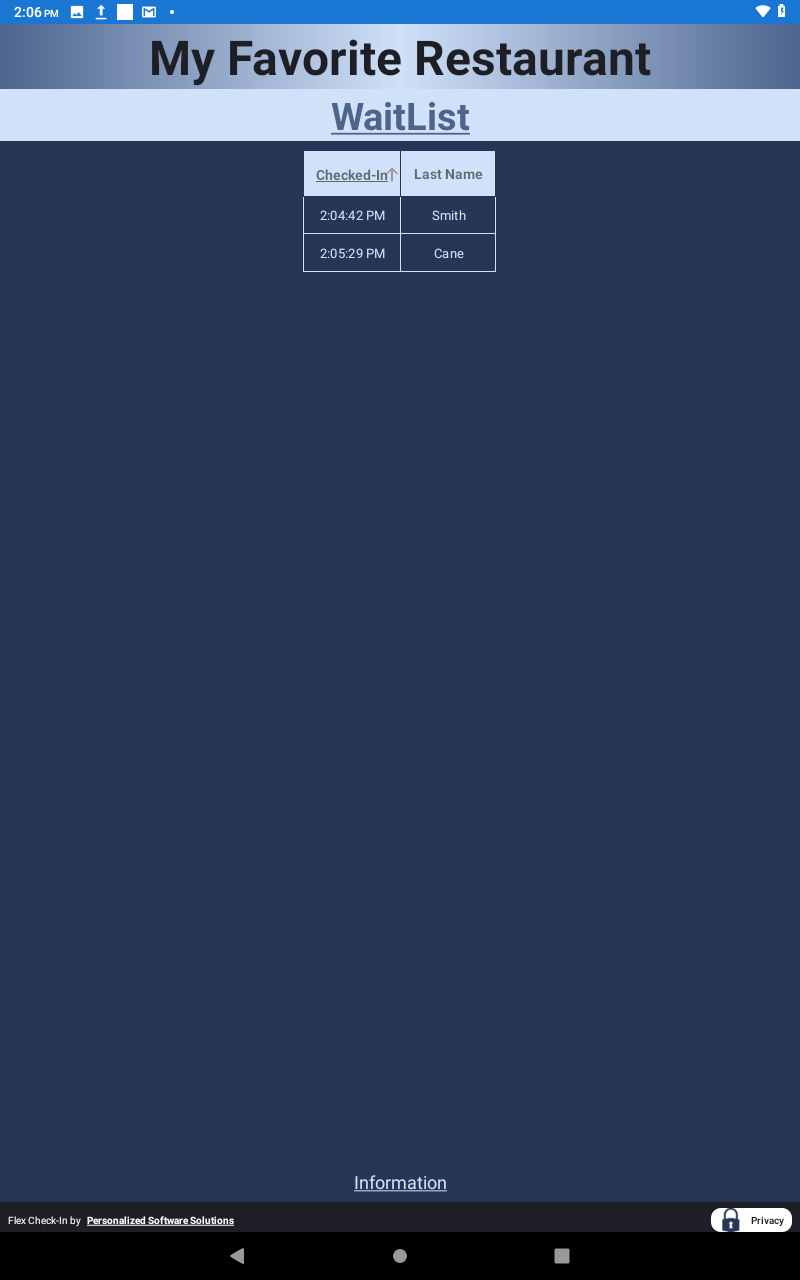 Public WaitList